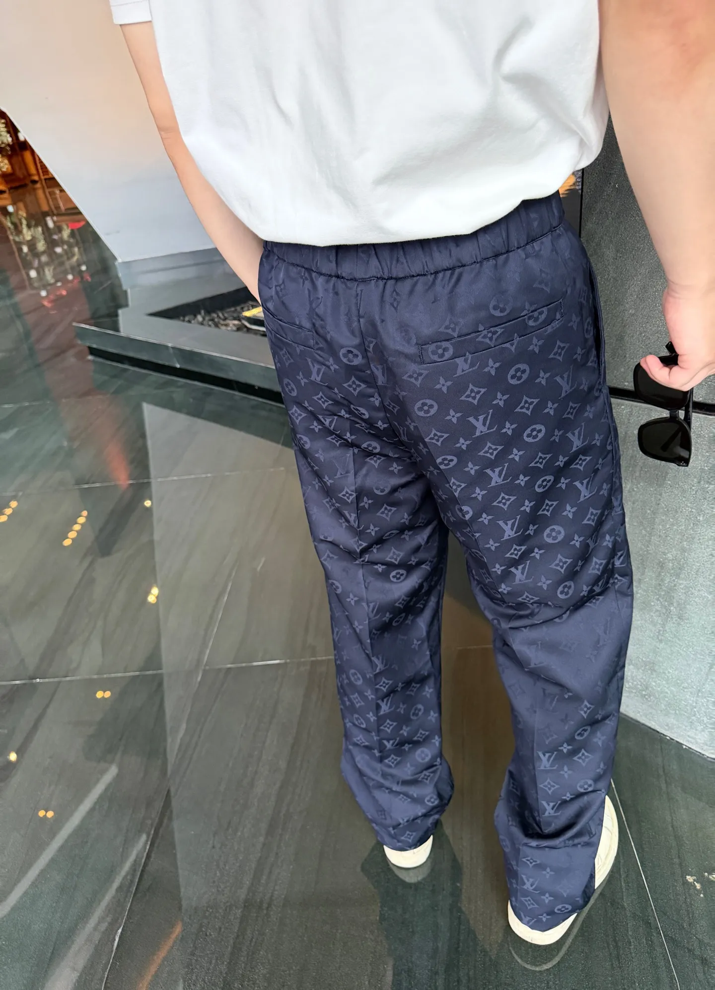 Louis Vuitton/Louis Vuitton all-over printed jacquard suit trousers